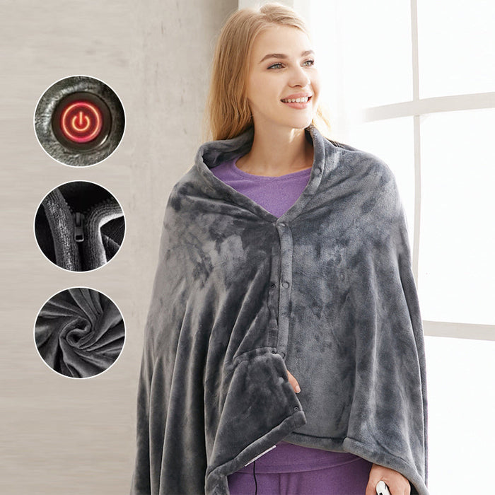 Warmfell™ Fleece USB Heated Shoulder Wrap 150 x 85 cm