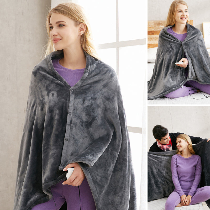 Warmfell™ Fleece USB Heated Shoulder Wrap 150 x 85 cm