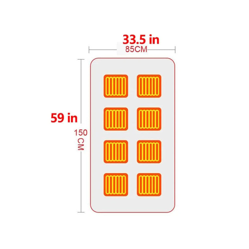 Warmfell™ Fleece USB Heated Shoulder Wrap 150 x 85 cm