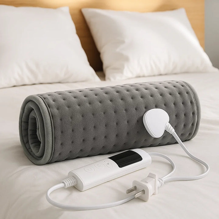 Warmfell™ Knitted Flannel Heated Throw with Safety Timer
