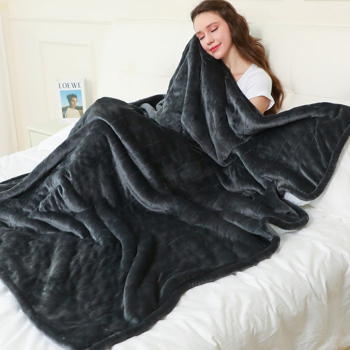 Warmfell Electric Heated Throw Blanket with 9 Heat Levels and Timer