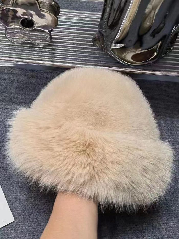Warmfell Faux Fur Cossack Hat with Rolled Brim