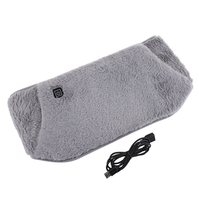 Warmfell Plush USB Heated Waist Belt with Hand Pockets