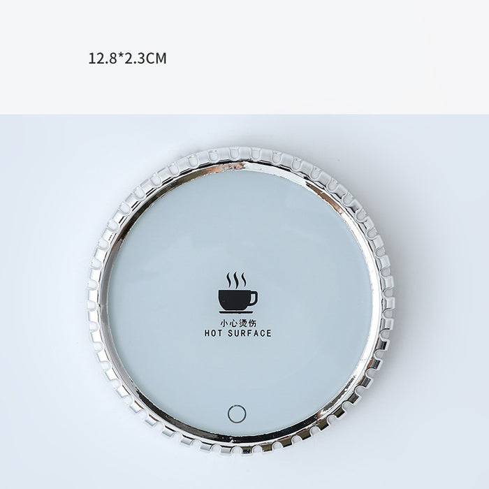 Warmfell Mug Warmer Coaster with Gravity Sensor and Glass-Look Top