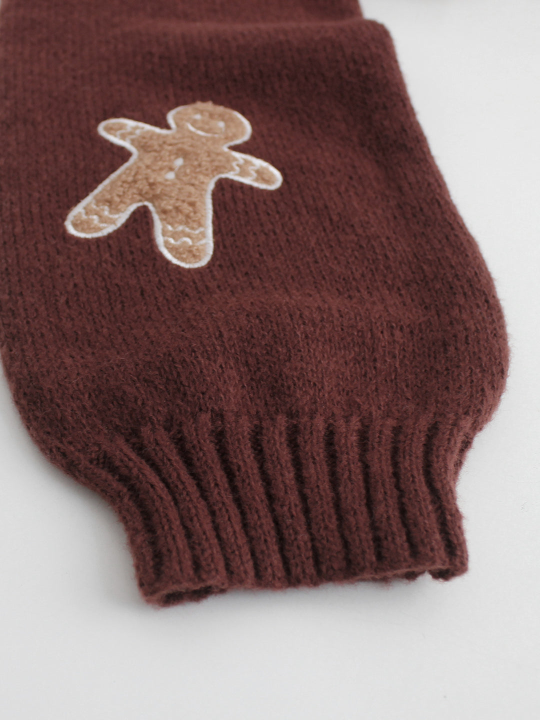 Gingerbread Man V-Neck Knitted Christmas Jumper