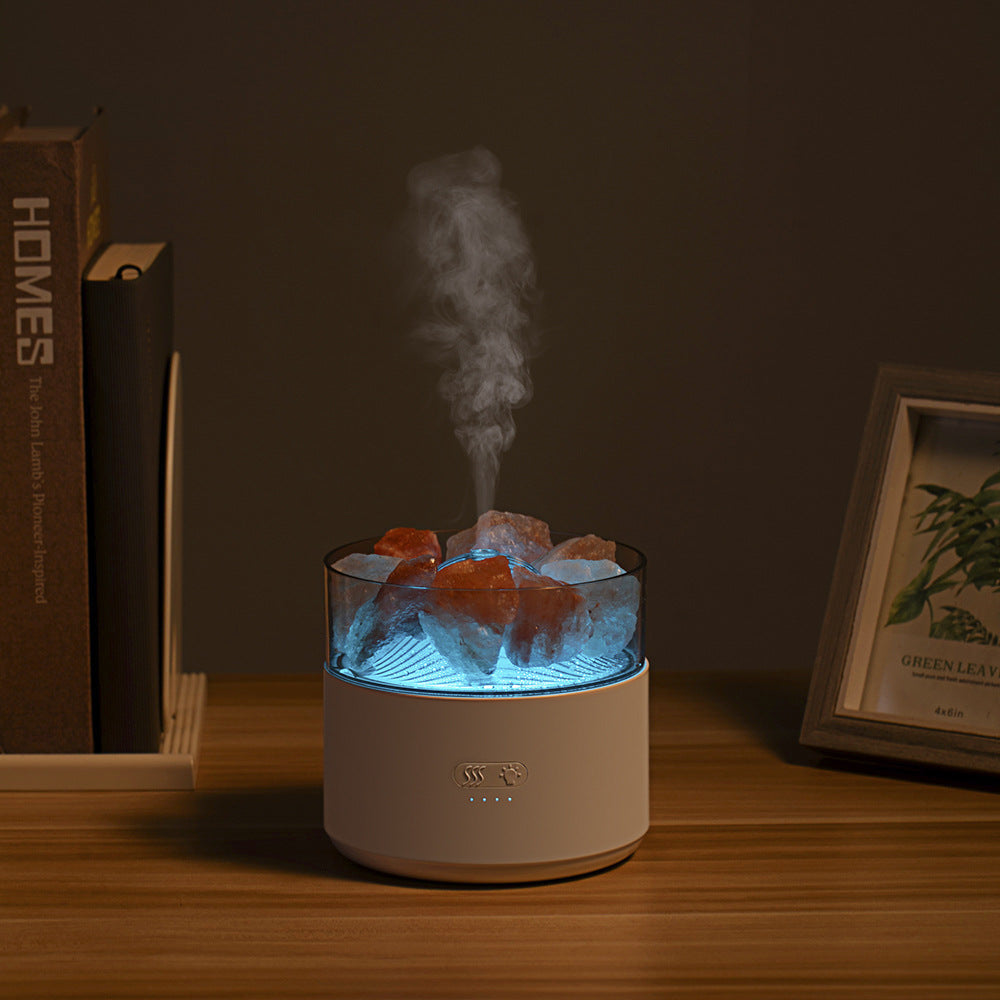 3 In 1 Crystal Salt Aroma Diffuser With Cool Mist And Night Light