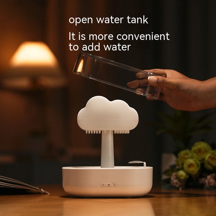 Rain Cloud Night Light Humidifier With Rain Sound And 7 Colour LED