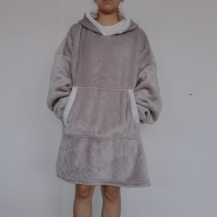 Warmfell Oversized Blanket Hoodie with Sherpa Fleece Lining