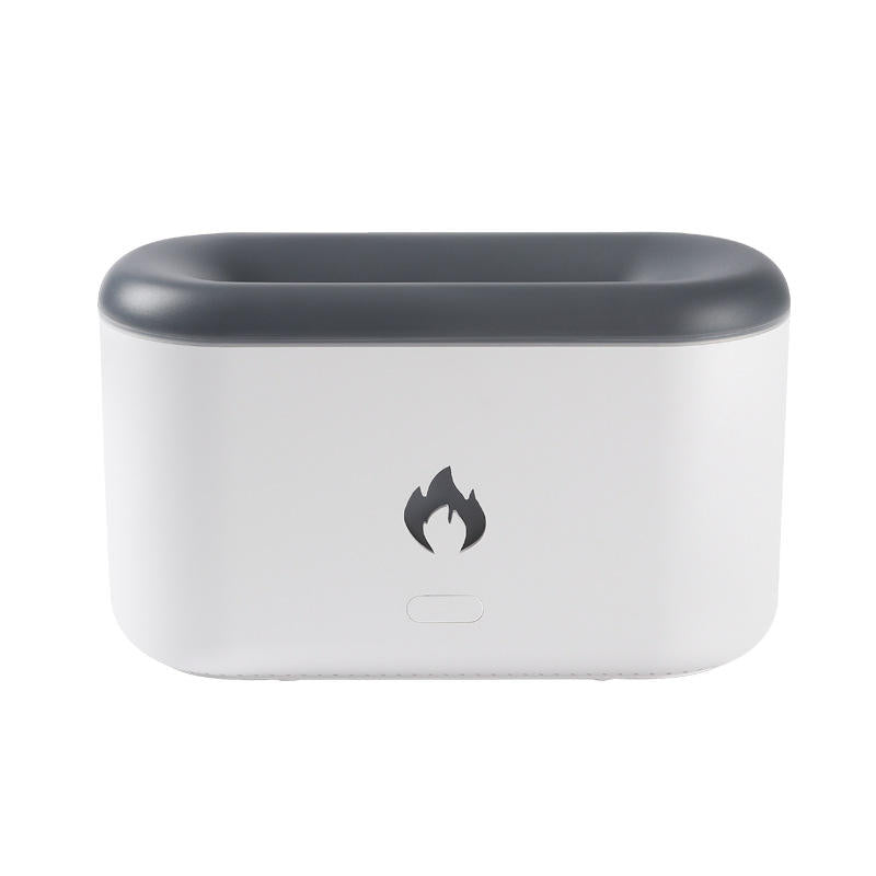 3D Flame Humidifier 300ml, Ultrasonic Aroma Diffuser With Type-C