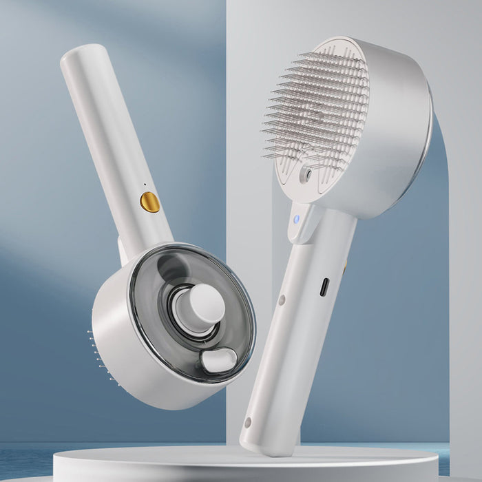 Warmfell Pet spray brush with mist, blue light and hair release