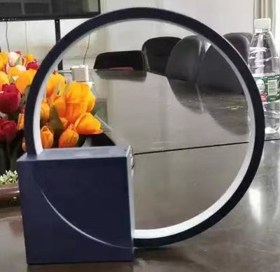 Warmfell Ring bedside lamp with alarm clock and nature sounds