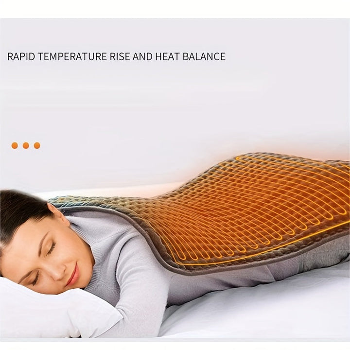 Warmfell™ Knitted Flannel Heated Throw with Safety Timer