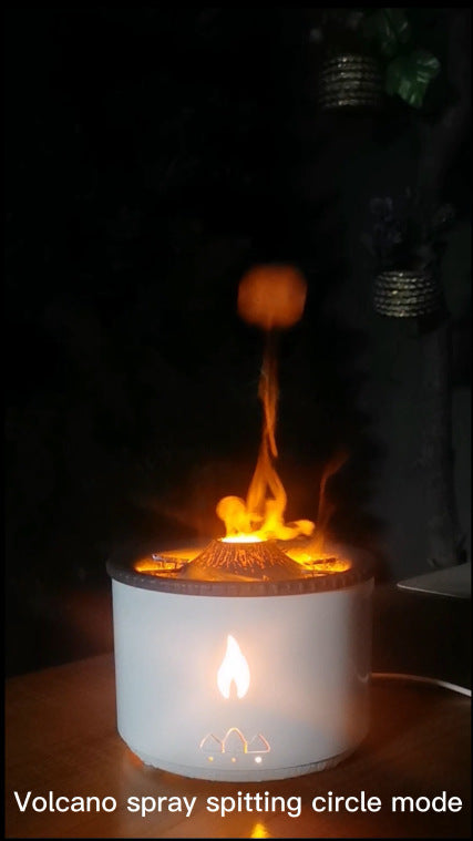 Volcano Flame Diffuser – Jellyfish Smoke Rings and Timer