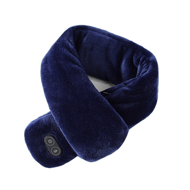 Warmfell USB heated neck wrap with vibration massage – 3 heat settings