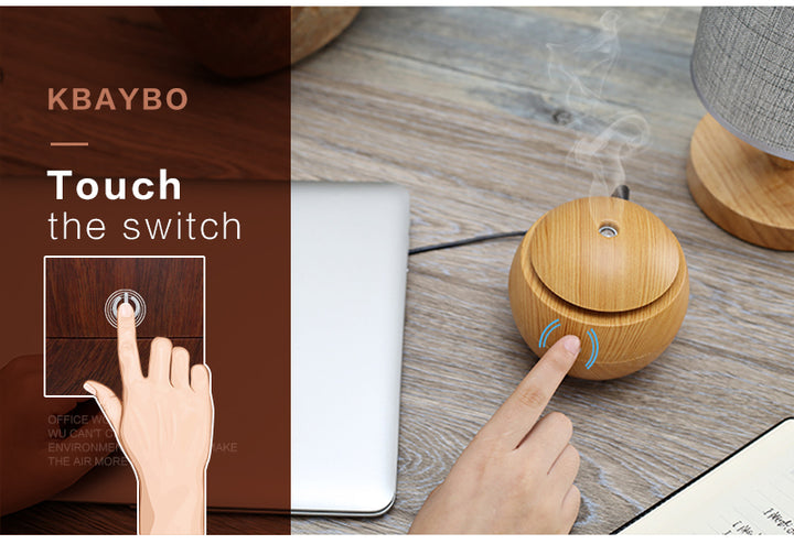 USB Aroma Essential Oil Diffuser With 7 Colour LED Night Light
