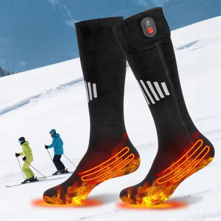 Warmfell™ Rechargeable Electric Heated Socks for Skiing and Hiking