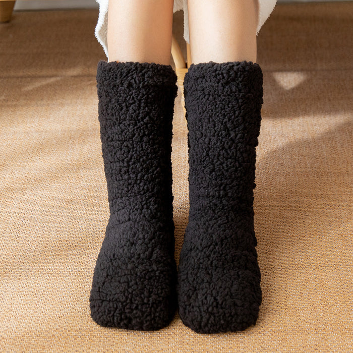 Warmfell Extra Thick Fluffy House Socks with Grip