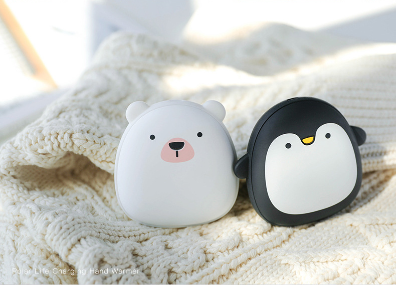 Cute Penguin And Polar Bear Rechargeable Hand Warmer
