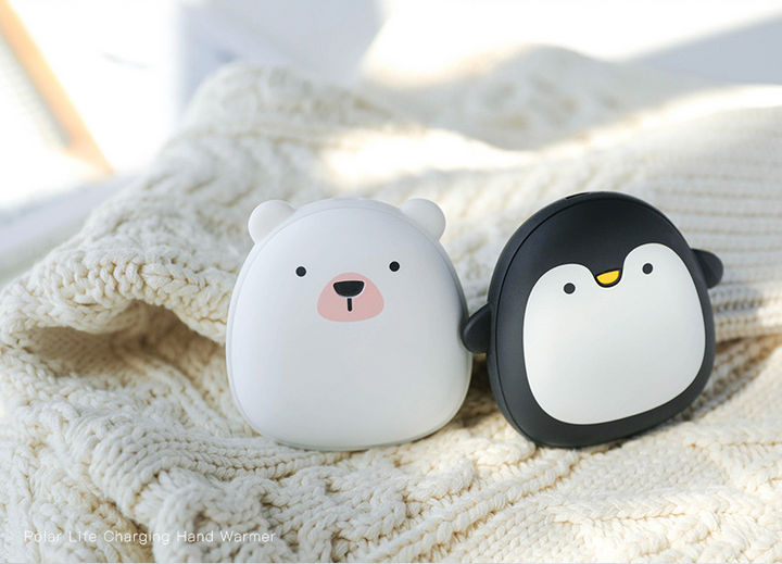 Cute Penguin And Polar Bear Rechargeable Hand Warmer