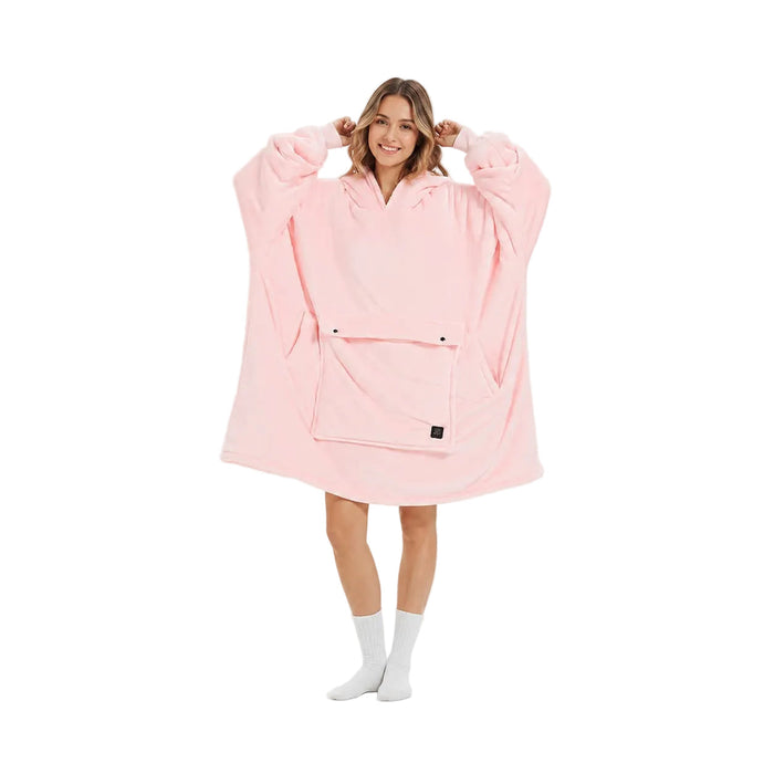 Warmfell™ USB Heated Blanket Hoodie with 3-Zone Thick Flannel Warmth