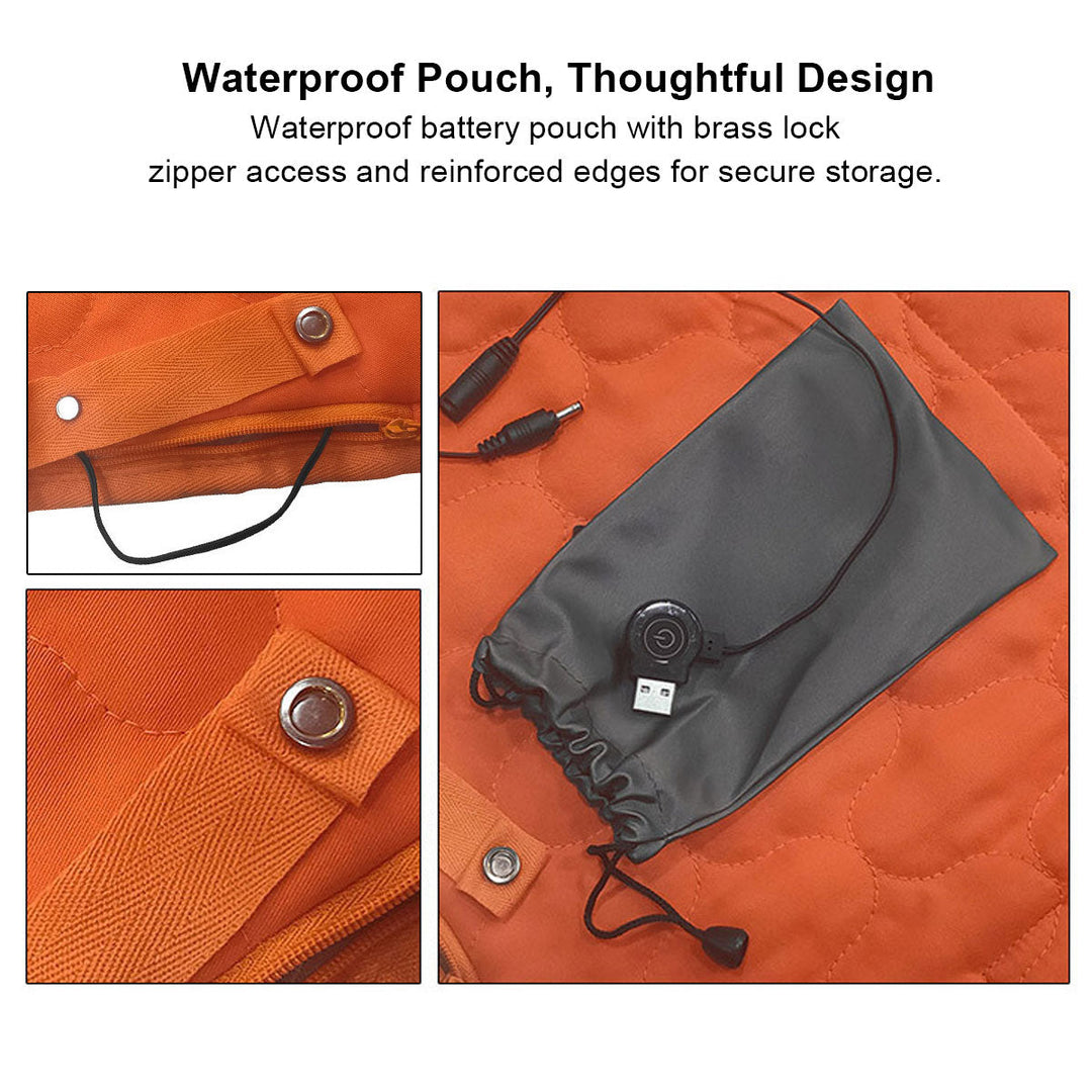 Warmfell™ Quilted 5-Zone Heated Pad with USB Power