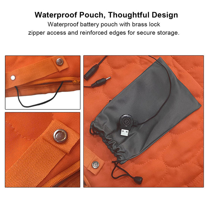 Warmfell™ Quilted 5-Zone Heated Pad with USB Power