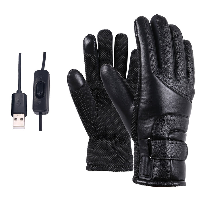 Warmfell Windproof heated gloves with touchscreen for cycling and skiing