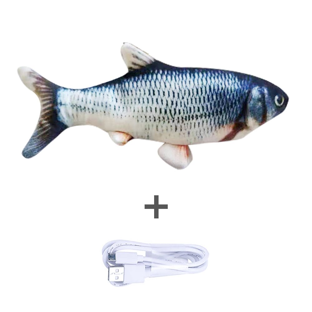 Realistic flopping fish cat toy
