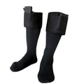 Black heated socks with calf battery case