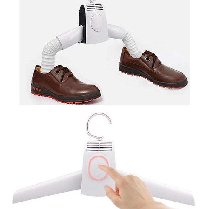 Warmfell Portable clothes and shoe dryer hanger, folds for travel