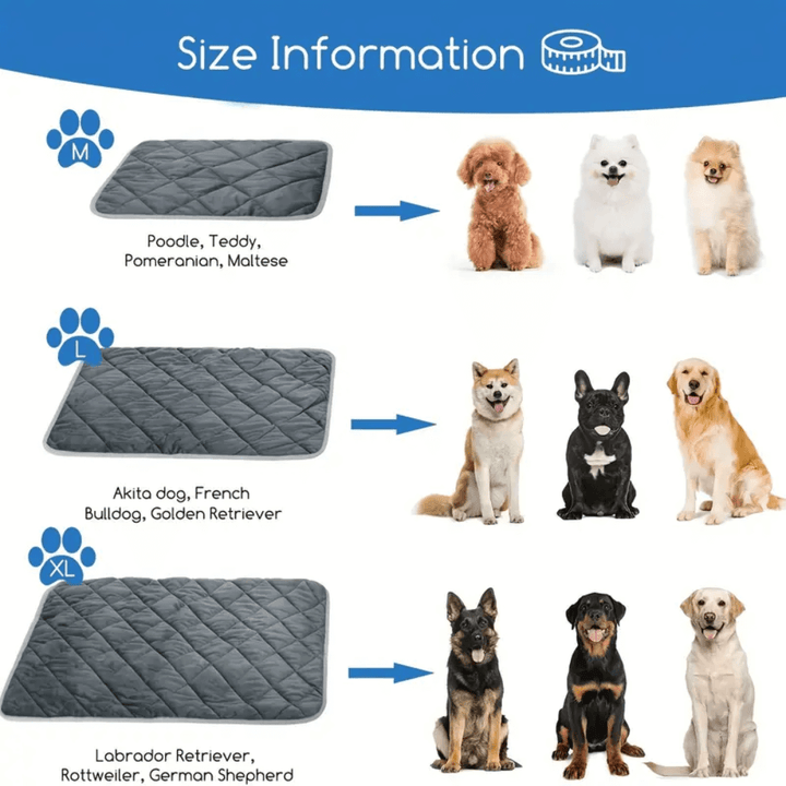 Warmfell™ Self-Warming Dog Pad with Non-Slip Base, Washable