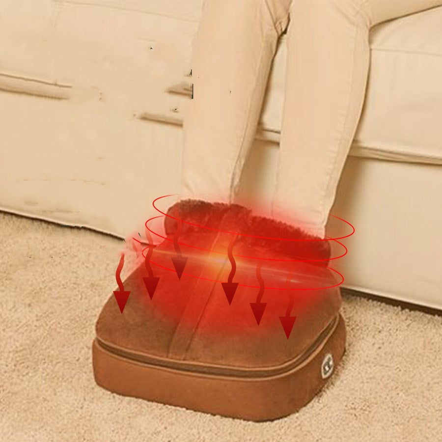 Massage Foot Warmer With Hot Compress And Handheld Wire Control