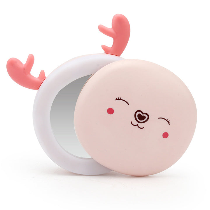 3 In 1 Rabbit Hand Warmer, Power Bank And LED Makeup Mirror