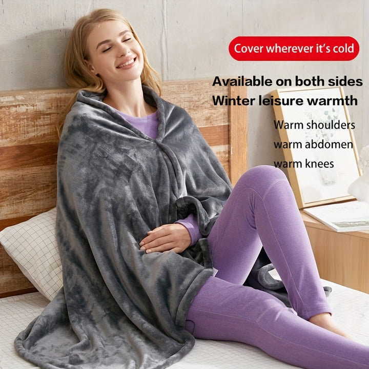 Warmfell™ USB Heated Fleece Shoulder Wrap for Neck and Back