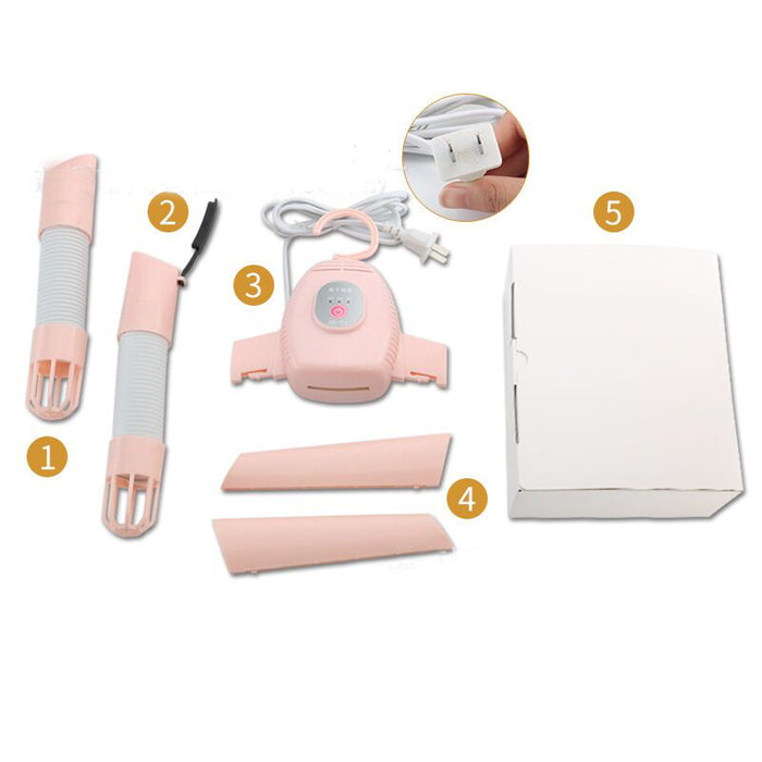 Warmfell Heated clothes dryer with hot and cold air and power-off protection
