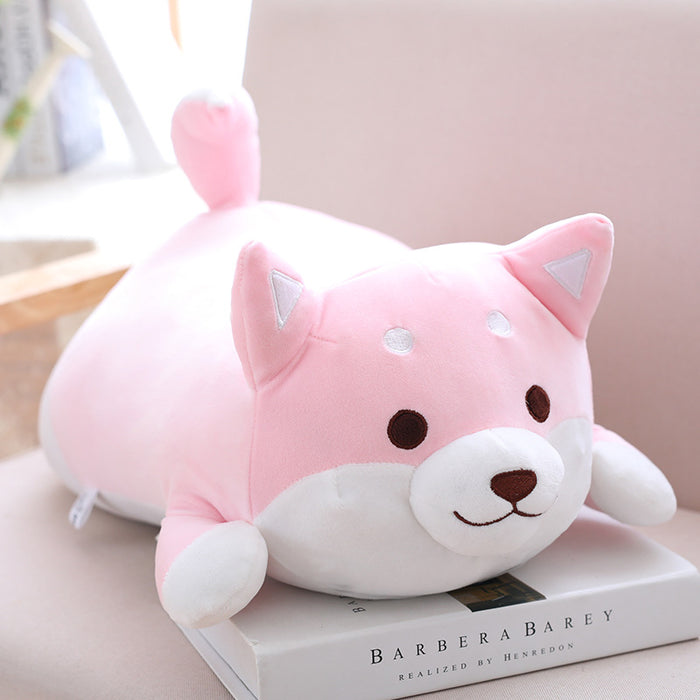 Warmfell Chubby Shiba Inu dog plush that doubles as a pillow