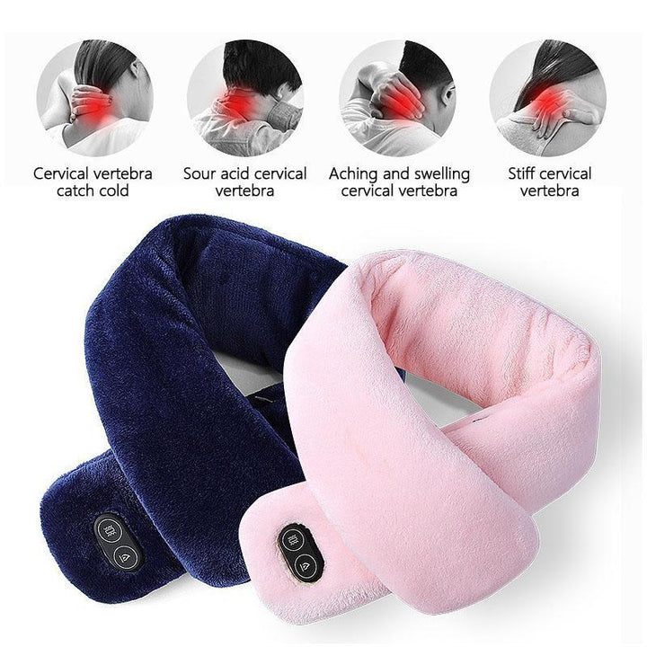 Warmfell™ Heated Velvet Scarf with Vibration Massage and 3000 mAh Battery