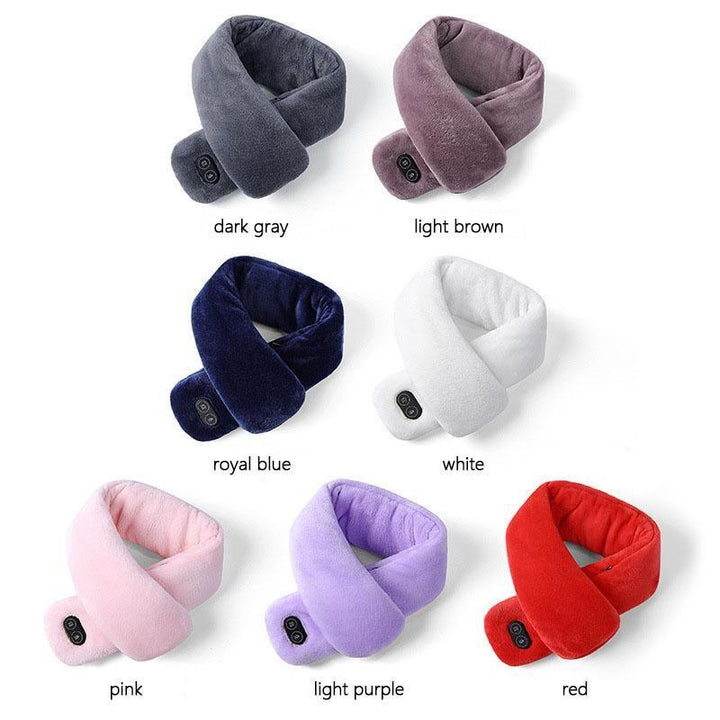 Warmfell™ Heated Velvet Scarf with Vibration Massage and 3000 mAh Battery