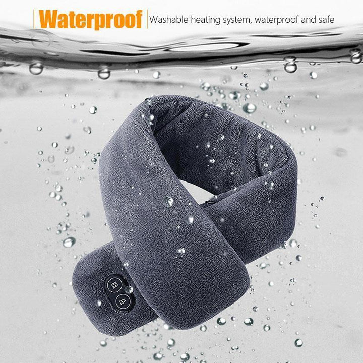 Warmfell™ Heated Velvet Scarf with Vibration Massage and 3000 mAh Battery
