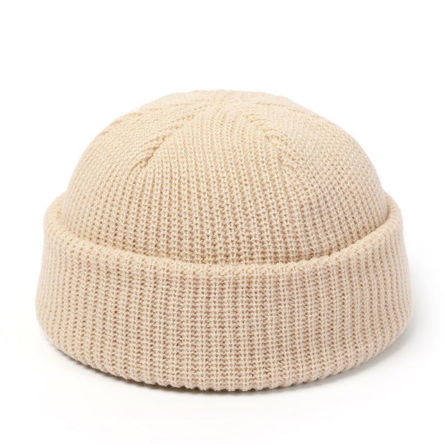 Warmfell Short Ribbed Docker Beanie in Retro Style