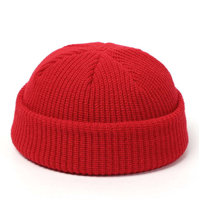 Warmfell Short Ribbed Docker Beanie in Retro Style