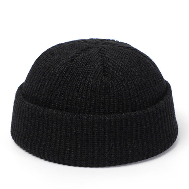 Warmfell Short Ribbed Docker Beanie in Retro Style