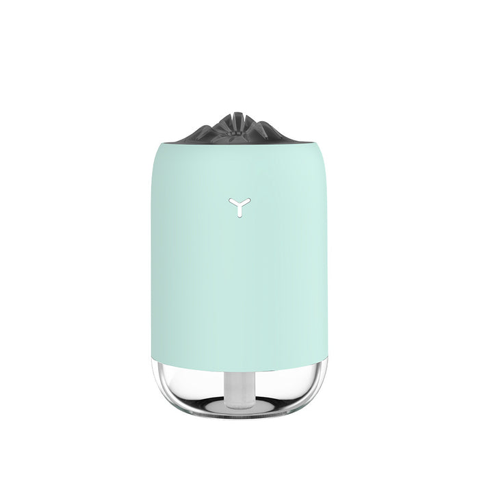 Warmfell Mini flame humidifier with USB power and 2–8 hour timer