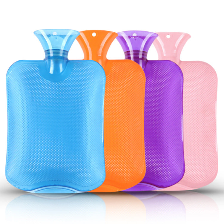 Water Filled Hot Water Bottle In Clear PVC, 1 Or 2 Litres