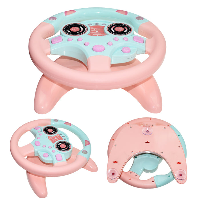 Warmfell Toddler steering wheel toy with lights and sounds
