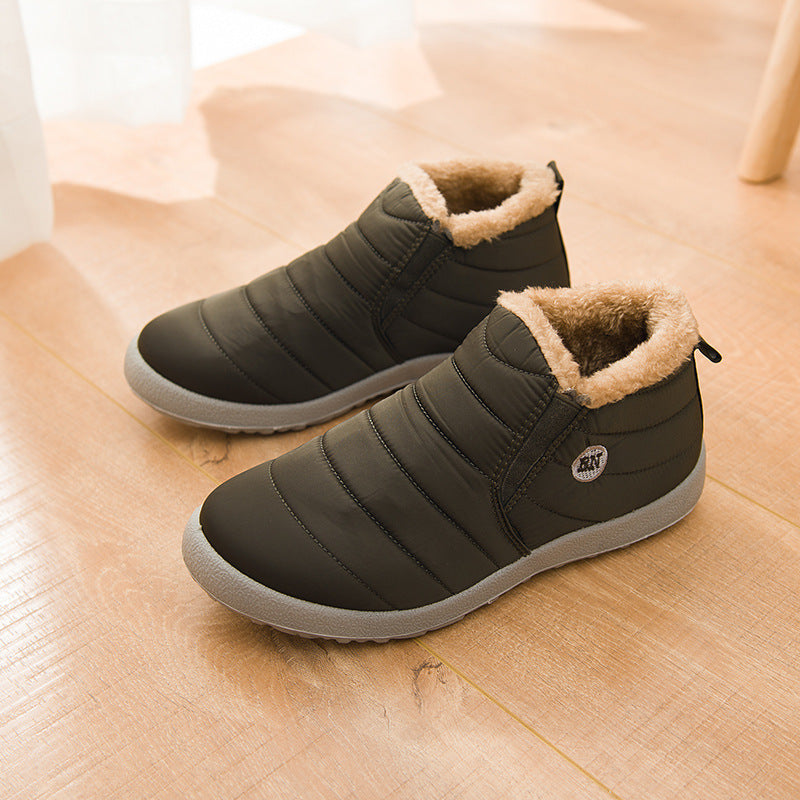 Slip-On Waterproof Unisex Ankle Snow Boots, Lightweight