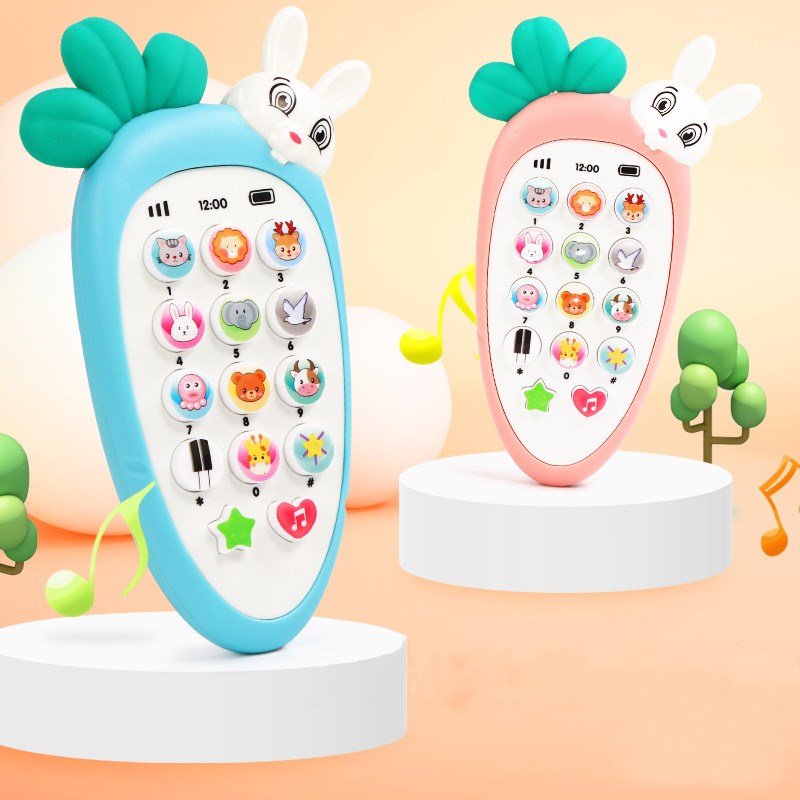 Colourful baby toy phone with buttons