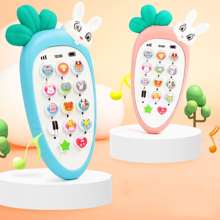 Colourful baby toy phone with buttons