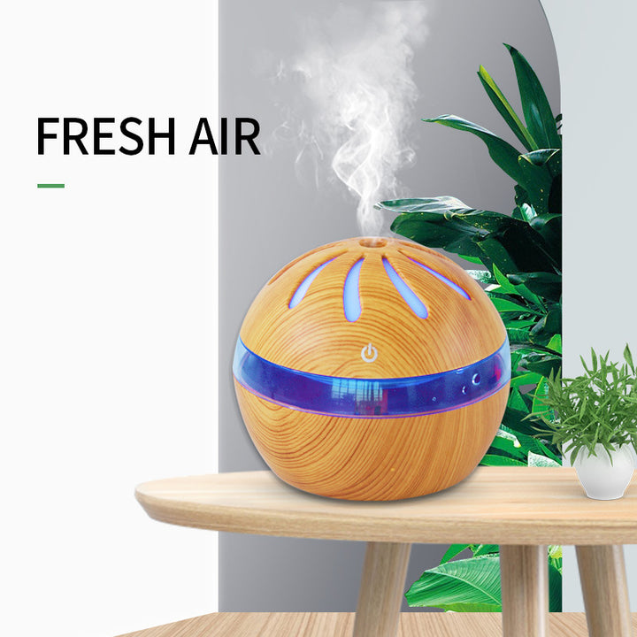 Wooden Windmill Humidifier Aroma Diffuser With USB Power
