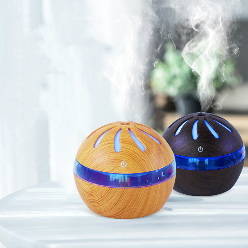 Wooden Windmill Humidifier Aroma Diffuser With USB Power